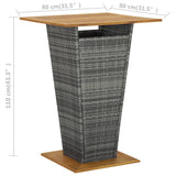 NNEVL 5 Piece Garden Bar Set Grey