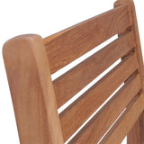NNEVL Garden Chairs 4 pcs with Cream Cushions Solid Teak Wood