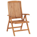 NNEVL Garden Chairs 2 pcs with Cream Cushions Solid Teak Wood