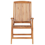 NNEVL Garden Chairs 2 pcs with Cream Cushions Solid Teak Wood