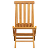 NNEVL Garden Chairs with Beige Cushions 2 pcs Solid Teak Wood