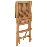 NNEVL Garden Chairs with Cream White Cushions 2 pcs Solid Teak Wood