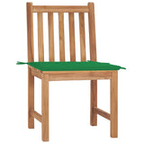 NNEVL Garden Chairs 2 pcs with Cushions Solid Teak Wood