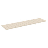 NNEVL Sun Lounger with Cream Cushion Solid Teak Wood