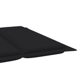 NNEVL Rocking Sun Lounger with Cushion Solid Teak Wood