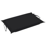 NNEVL Rocking Sun Lounger with Cushion Solid Teak Wood