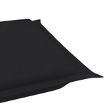NNEVL Rocking Sun Lounger with Cushion Solid Teak Wood