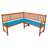NNEVL Garden Corner Bench with Cushions 150 cm Solid Acacia Wood