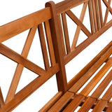 NNEVL Garden Bench with Cushions 240 cm Solid Acacia Wood