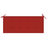 NNEVL Garden Bench with Cushion 120 cm Bamboo