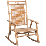 NNEVL Rocking Chair with cushion Bamboo