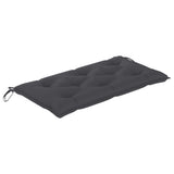 NNEVL 2-Seater Swing Bench with Palm Leaves and Cushion 202 cm Bamboo