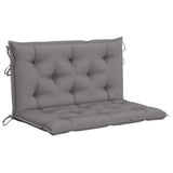 NNEVL 2-Seater Swing Bench with Palm Leaves and Cushion 202 cm Bamboo