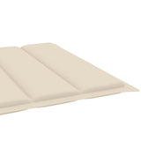 NNEVL 2-Person Sun Lounger with Cushions Bamboo