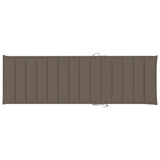 NNEVL Sun Lounger with Cushion Solid Acacia Wood