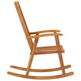 NNEVL Rocking Chair with Cushions Solid Acacia Wood