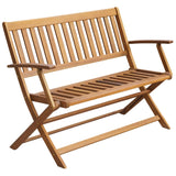 NNEVL Garden Bench with Cushion 120 cm Solid Acacia Wood