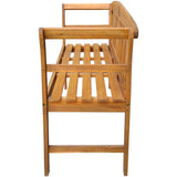 NNEVL Garden Bench with Cushion 157 cm Solid Acacia Wood