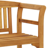 NNEVL Garden Bench with Cushion 120 cm Solid Acacia Wood