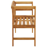 NNEVL Garden Bench with Cushion 120 cm Solid Acacia Wood