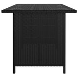 NNEVL 9 Piece Garden Lounge Set with Cushions Poly Rattan Black