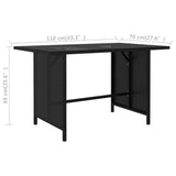 NNEVL 9 Piece Garden Lounge Set with Cushions Poly Rattan Black