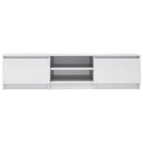 NNEVL TV Cabinet High Gloss White 140x40x35.5 cm Engineered Wood