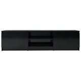 NNEVL TV Cabinet High Gloss Black 140x40x35.5 cm Engineered Wood