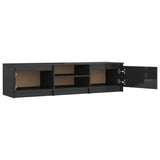 NNEVL TV Cabinet High Gloss Black 140x40x35.5 cm Engineered Wood