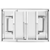 NNEVL Kitchen Folding Work Table 85x60x80 cm Stainless Steel