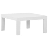 NNEVL 3 Piece Garden Lounge Set with Cushions Plastic White