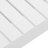 NNEVL 3 Piece Garden Lounge Set with Cushions Plastic White