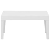 NNEVL 4 Piece Garden Lounge Set with Cushions Plastic White