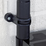 NNEVL Storage Shelf 4-Tier Black 122x30.5x130 cm Plastic