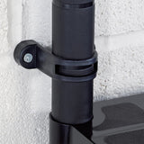 NNEVL Storage Shelf 4-Tier Black 244x30.5x130 cm Plastic