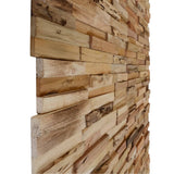 NNEVL Wall Cladding Panels 10 pcs 1.03 m² Recycled Teak Wood