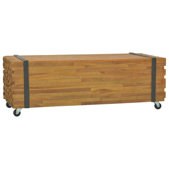 NNEVL Coffee Table 110x45x38 cm Solid Teak Wood