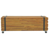NNEVL Coffee Table 110x45x38 cm Solid Teak Wood