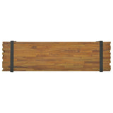 NNEVL TV Stand 110x30x32.5 cm Solid Teak Wood