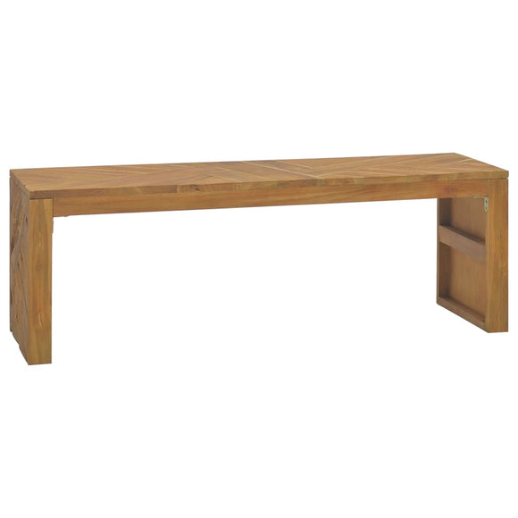 NNEVL TV Stand 110x35x36 cm Solid Teak Wood