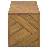 NNEVL TV Stand 110x35x36 cm Solid Teak Wood