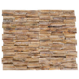 NNEVL 3D Wall Cladding Panels 10 pcs 1.01 m² Solid Teak Wood