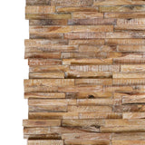 NNEVL 3D Wall Cladding Panels 10 pcs 1.01 m² Solid Teak Wood