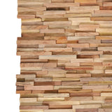 NNEVL 3D Wall Cladding Panels 10 pcs 1.08 m² Solid Teak Wood