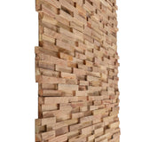 NNEVL 3D Wall Cladding Panels 10 pcs 1.08 m² Solid Teak Wood