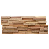 NNEVL 3D Wall Cladding Panels 10 pcs 1.08 m² Solid Teak Wood
