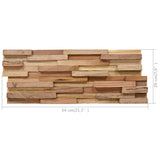 NNEVL 3D Wall Cladding Panels 10 pcs 1.08 m² Solid Teak Wood