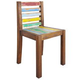 NNEVL Dining Chairs 4 pcs Solid Reclaimed Wood