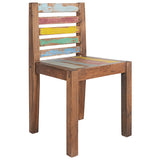 NNEVL Dining Chairs 4 pcs Solid Reclaimed Wood