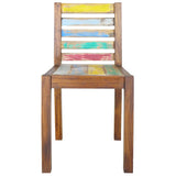 NNEVL Dining Chairs 4 pcs Solid Reclaimed Wood